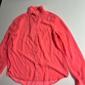American Eagle Outfitters Neon Pink Shirt